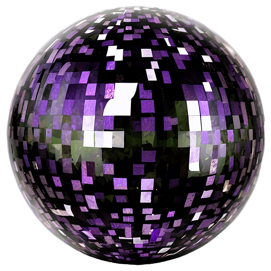 Purple Glitter Sphere Png 4 PNG Image