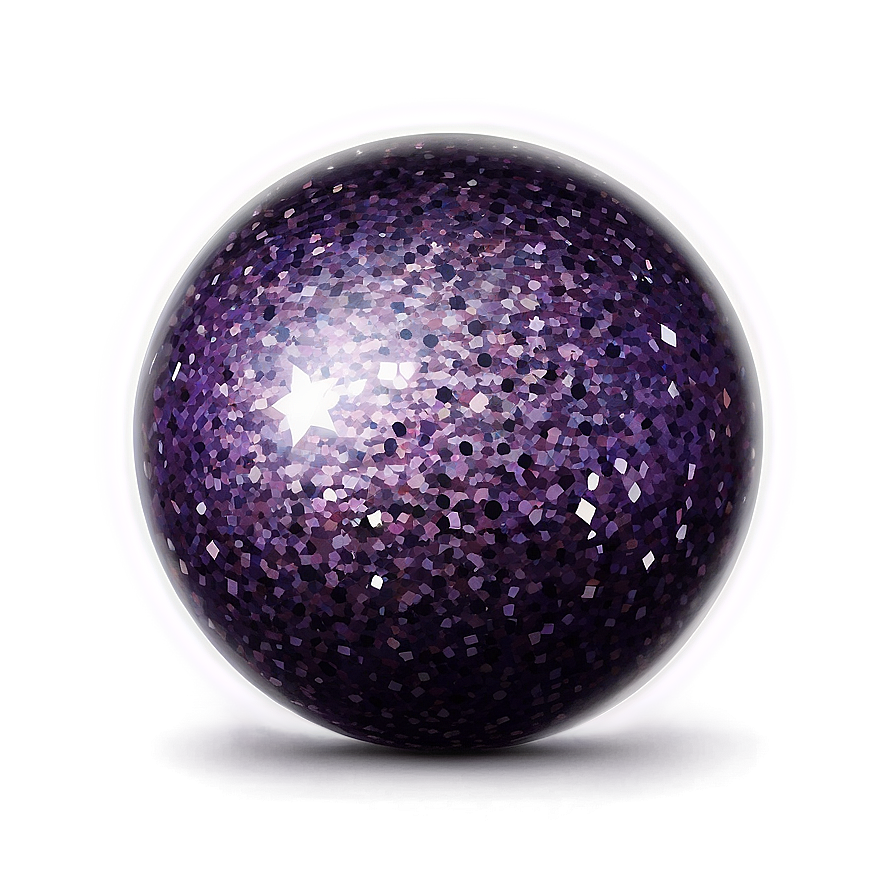 Purple Glitter Sphere Png 80 PNG Image