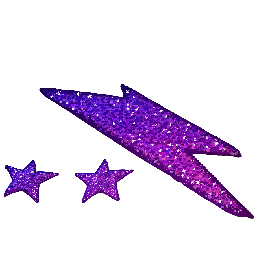 Purple Glitter Star Png 06252024 PNG Image