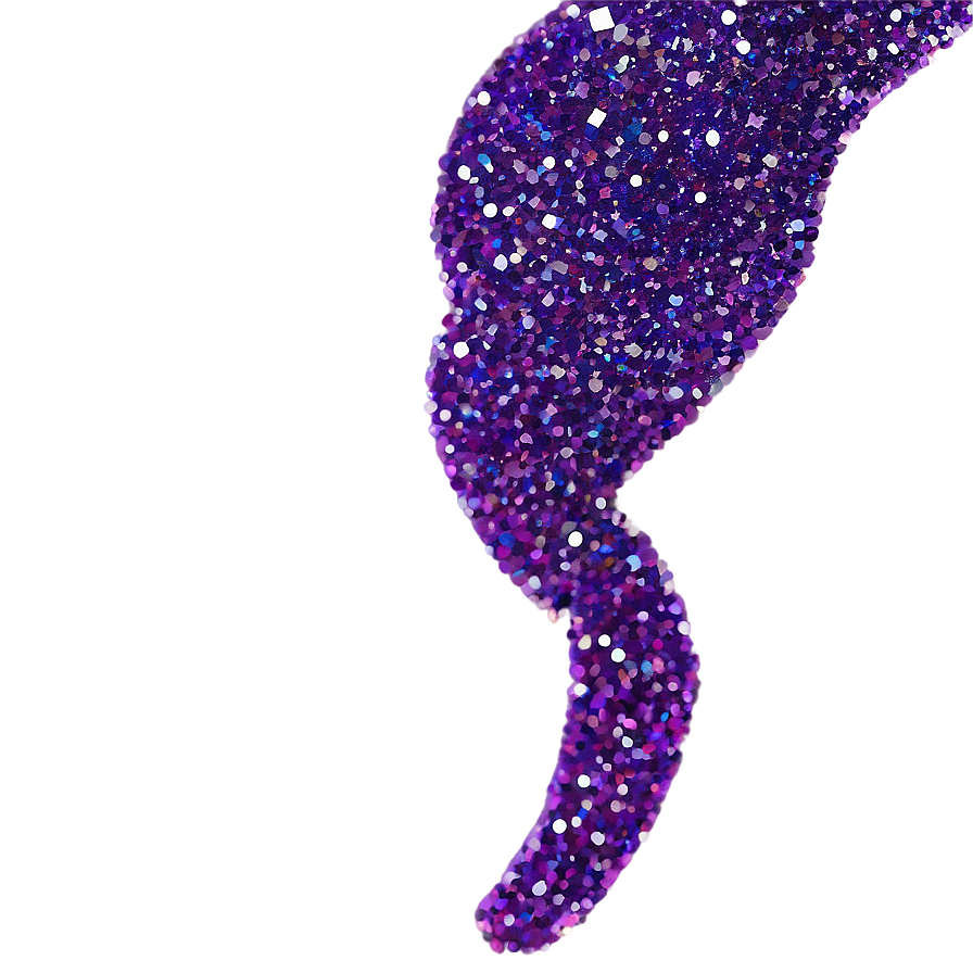 Purple Glitter Strand Png Qrn PNG Image