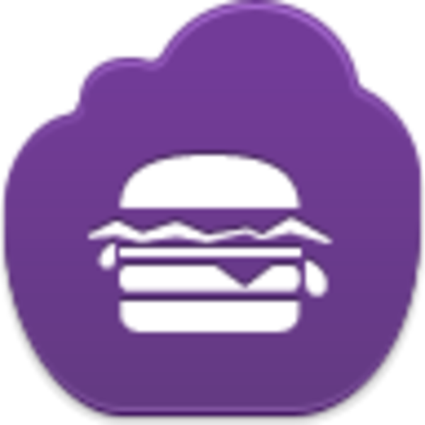 Purple Hamburger Icon PNG Image