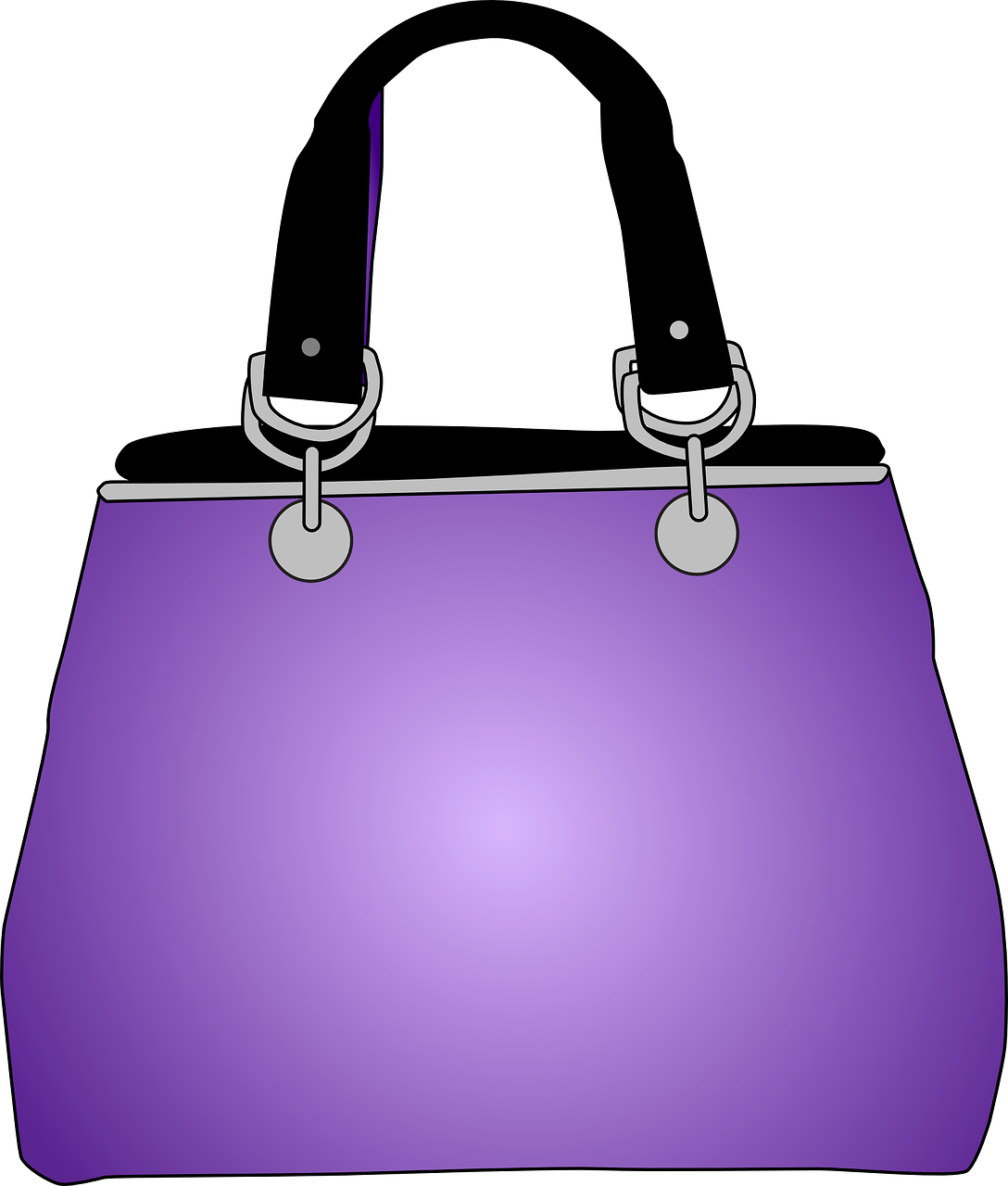 Purple Handbag Illustration PNG Image