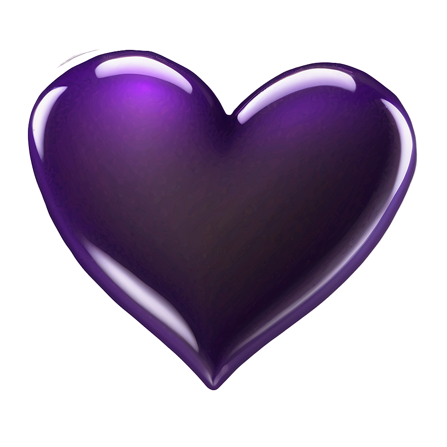 Purple Heart Emoji Transparent Design Mmv PNG Image