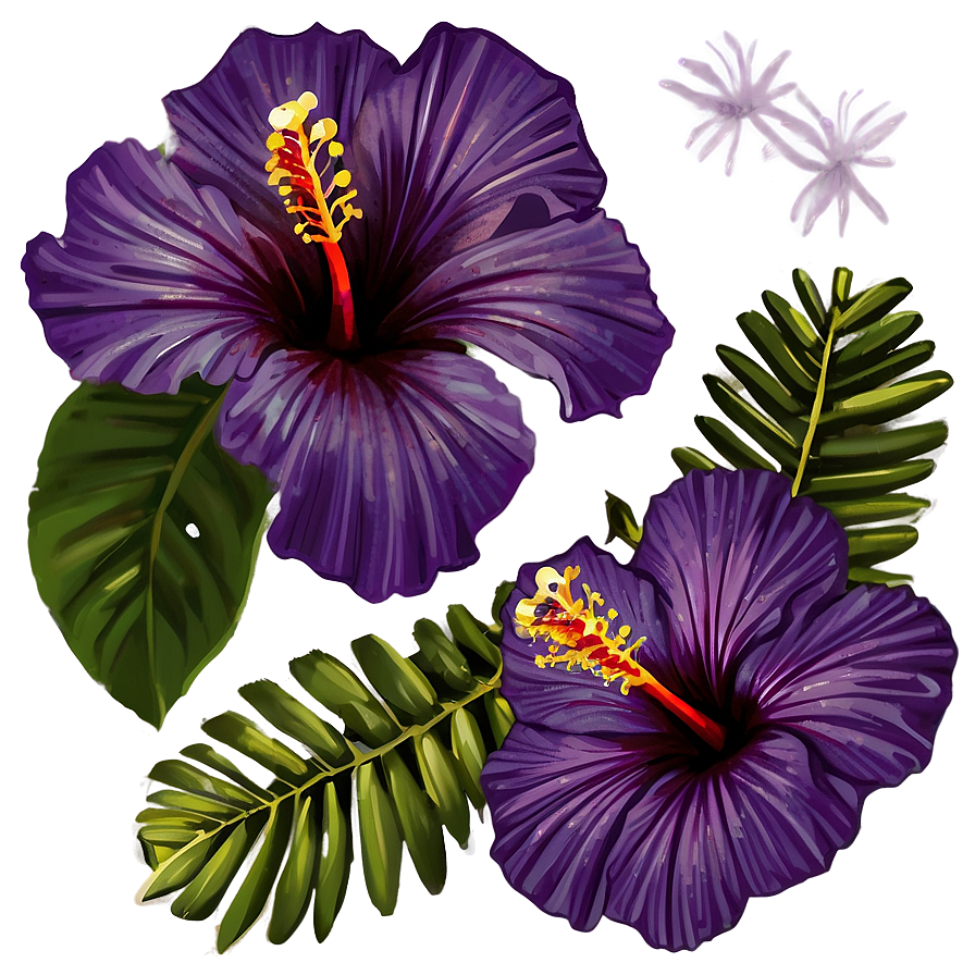 Purple Hibiscus Png Fvw PNG Image