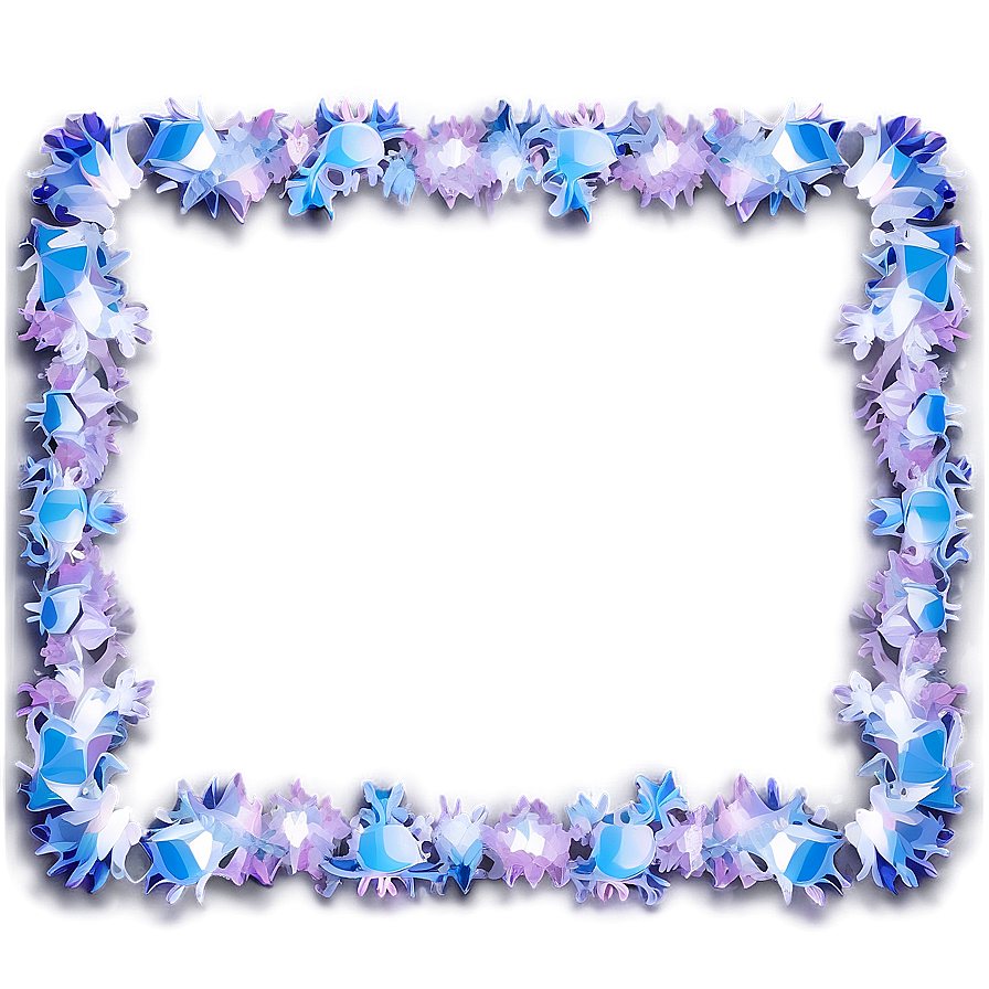 Purple Ice Crystal Border Png Hxe92 PNG Image