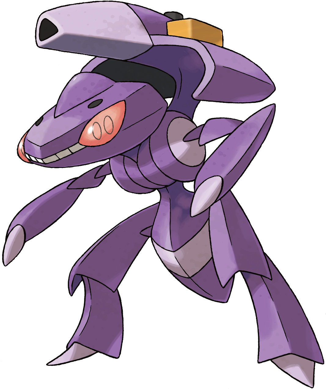 Purple_ Mechanical_ Pokemon_ Genosect PNG Image