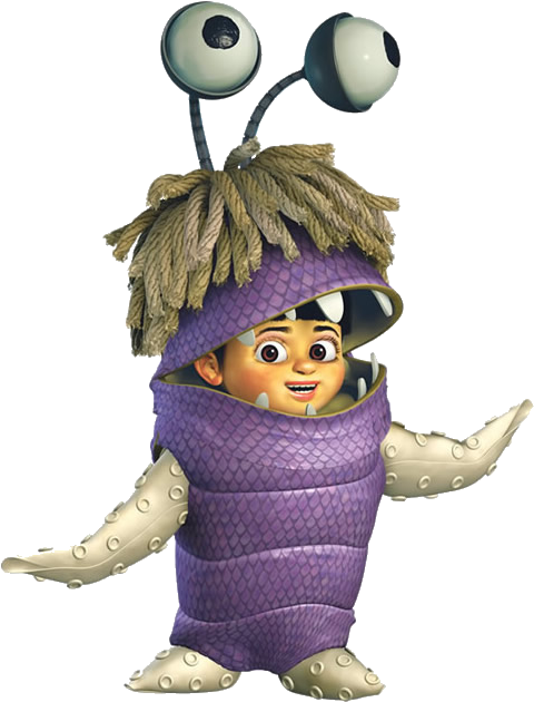 Purple Monster Costume Character PNG Image