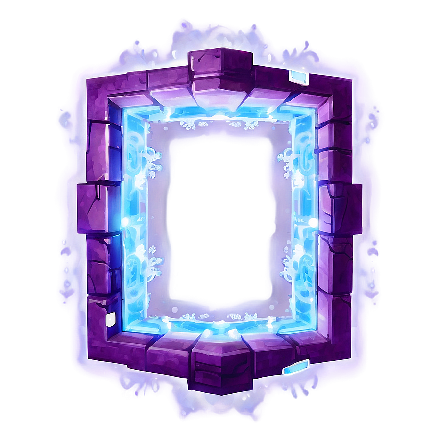 Purple Nether Portal Glow Png Ifo PNG Image