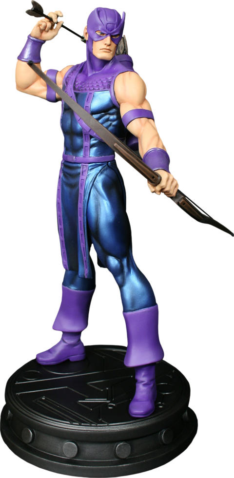 Purple Ninja Figurewith Bo Staff PNG Image