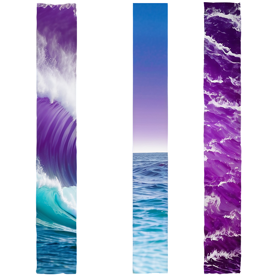 Purple Ocean Wave Border Png 42 PNG Image