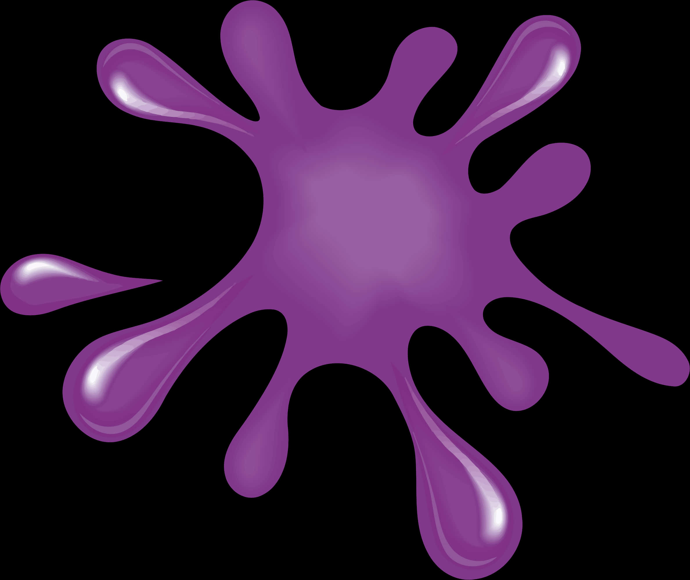 Purple Paint Splatter Graphic PNG Image