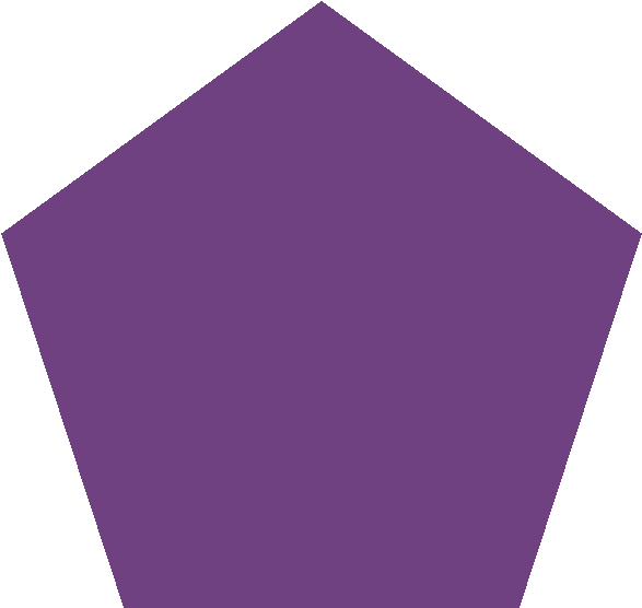 Purple Pentagon Shape PNG Image