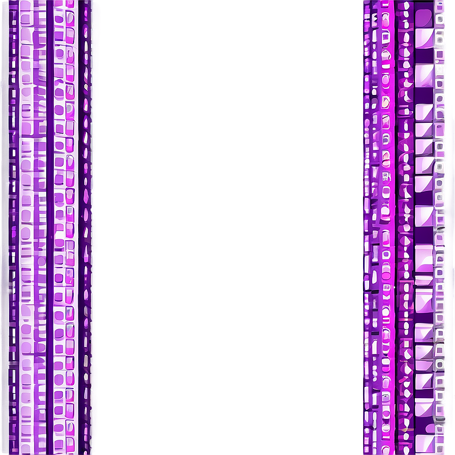 Purple Pixel Art Border Png Ndq PNG Image