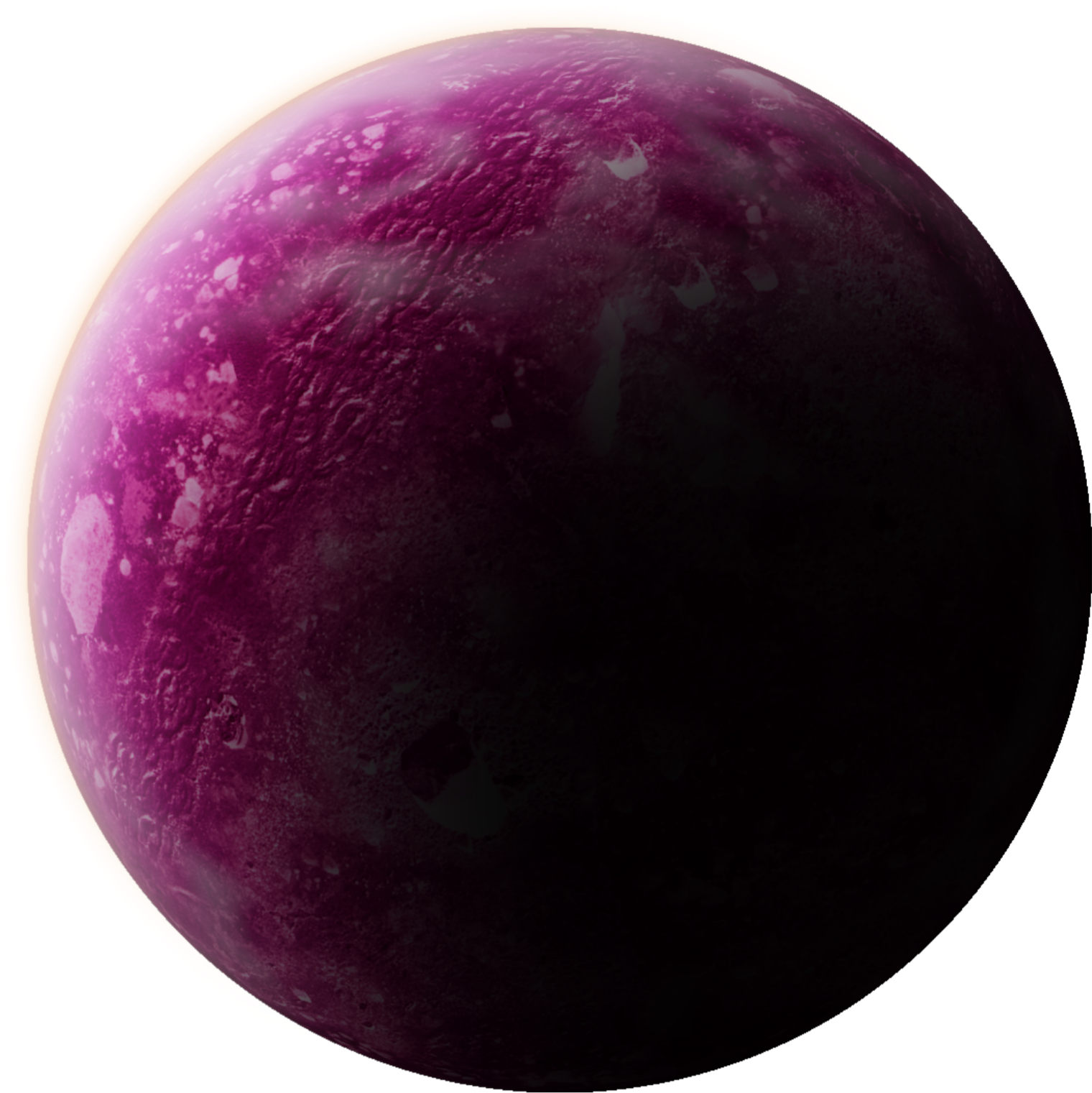 Purple Planet Rendering PNG Image