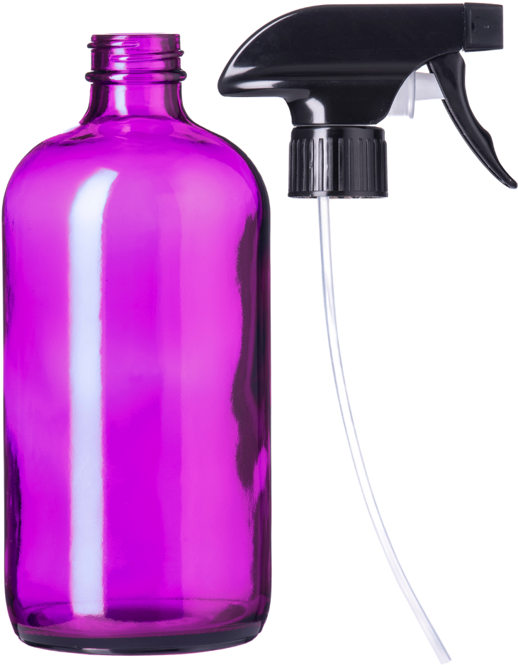 Purple Plastic Spray Bottle PNG Image