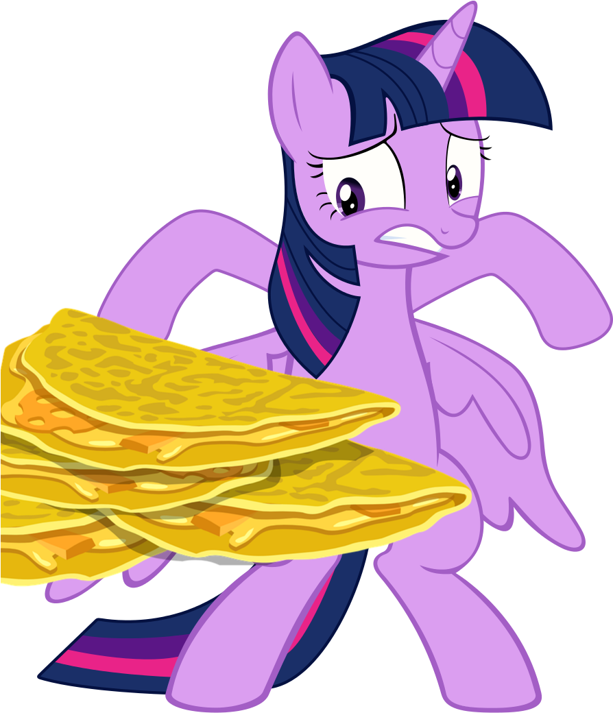 Purple_ Pony_ Holding_ Pancakes PNG Image