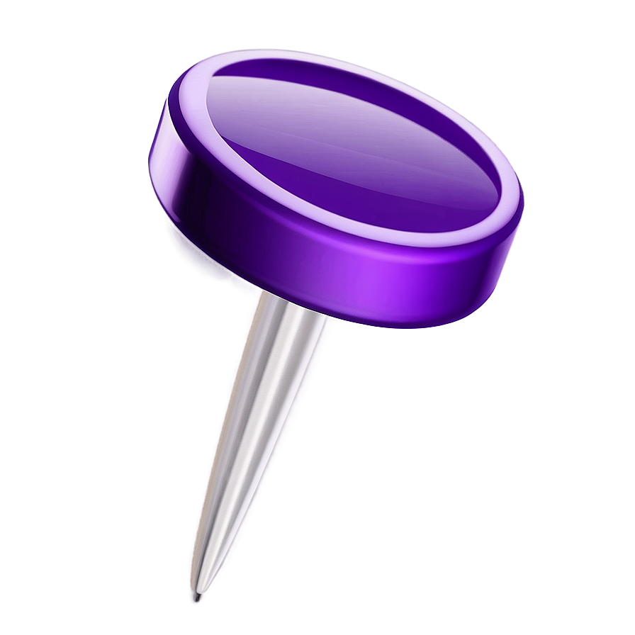 Purple Push Pin Png 05252024 PNG Image