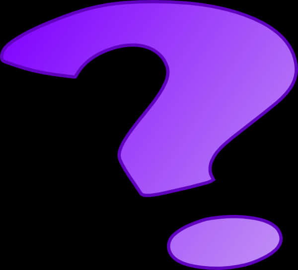 Purple Question Mark Graphic PNG Image