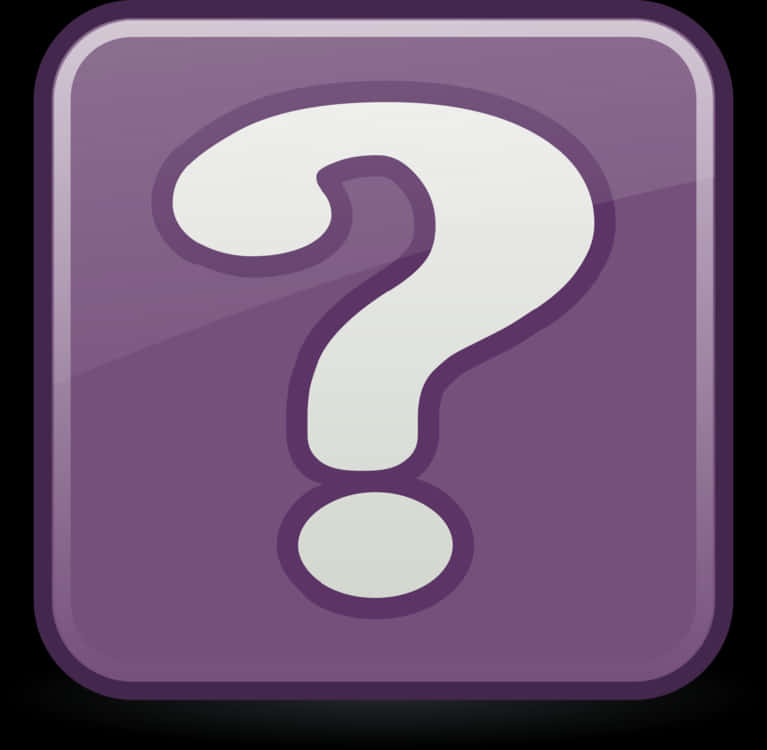 Purple Question Mark Icon PNG Image