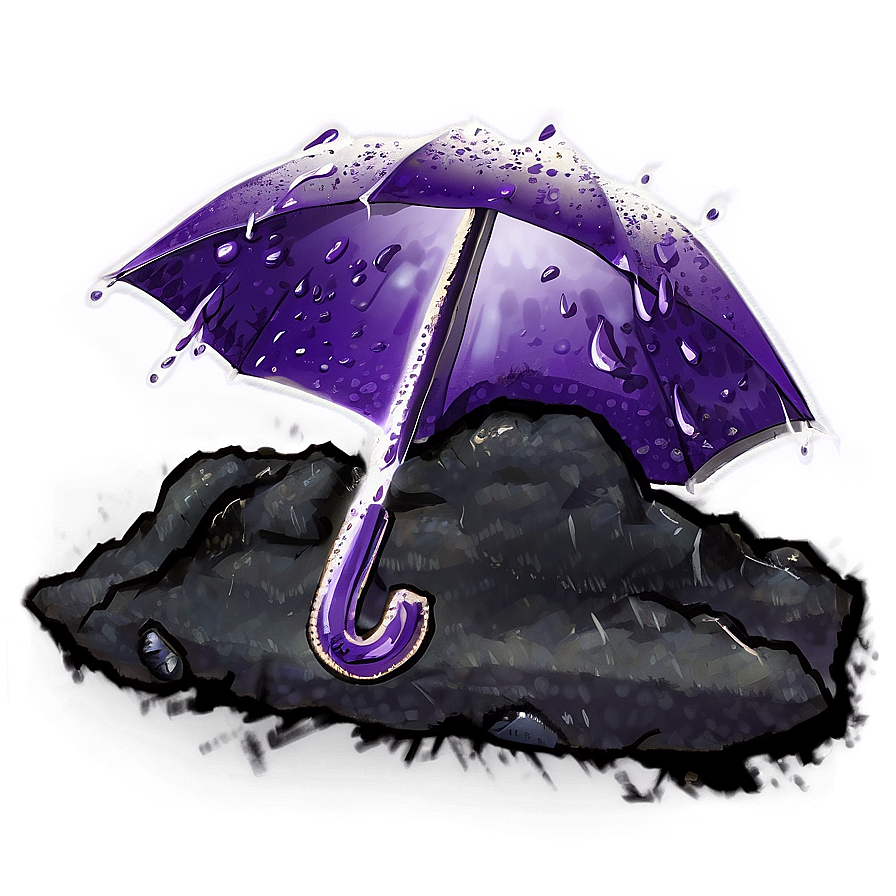 Purple Rain On Dark Road Png Epn55 PNG Image