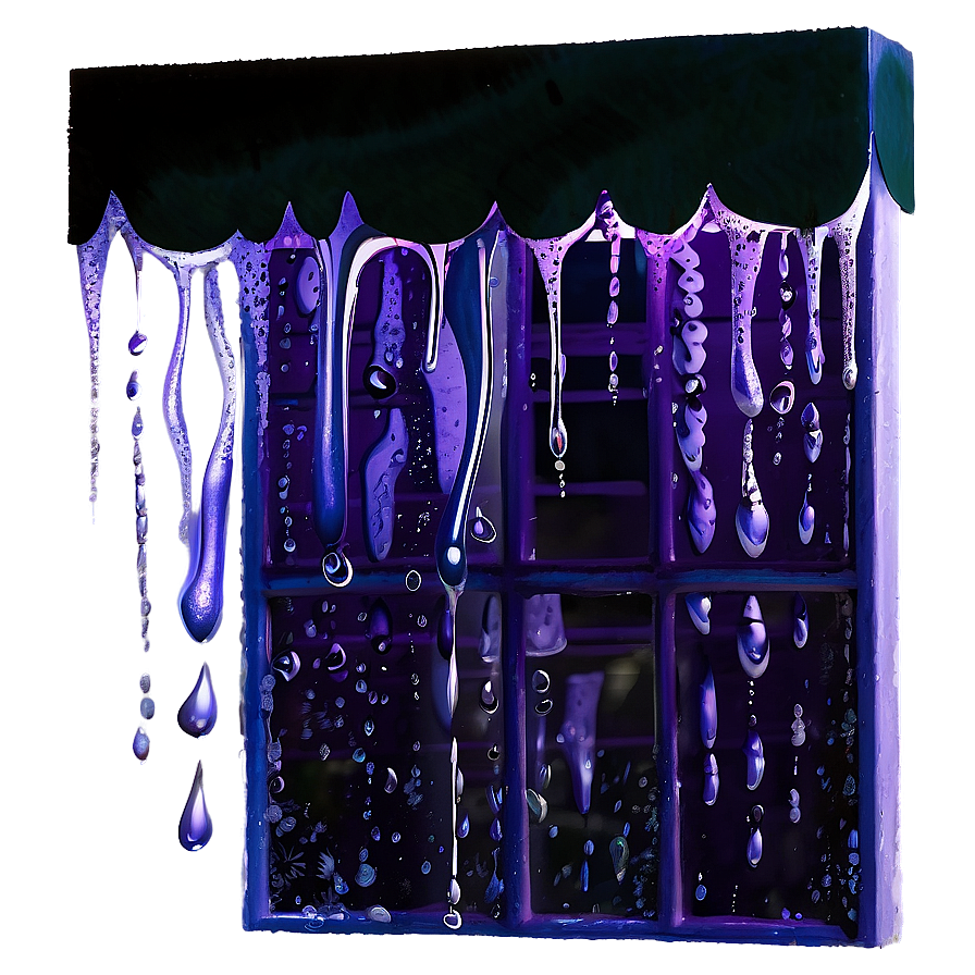 Purple Rain On Window Pane Png Ojg PNG Image