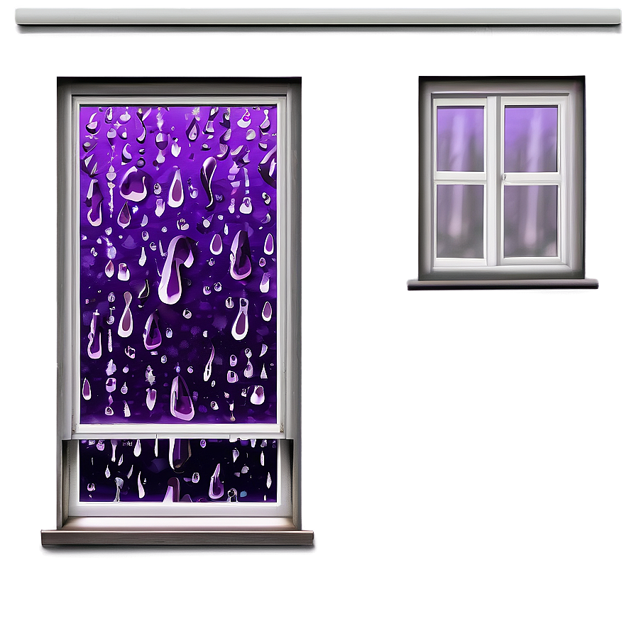 Purple Rain On Window Pane Png Xoq PNG Image