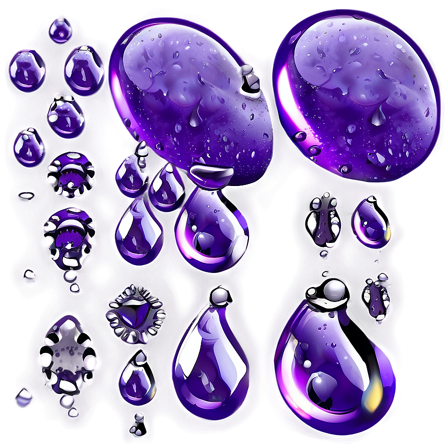 Purple Raindrops Background Png Sri50 PNG Image