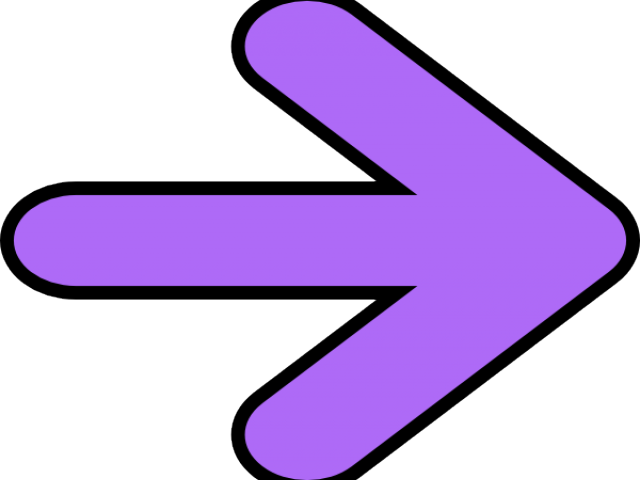 Purple Right Arrow Clipart PNG Image