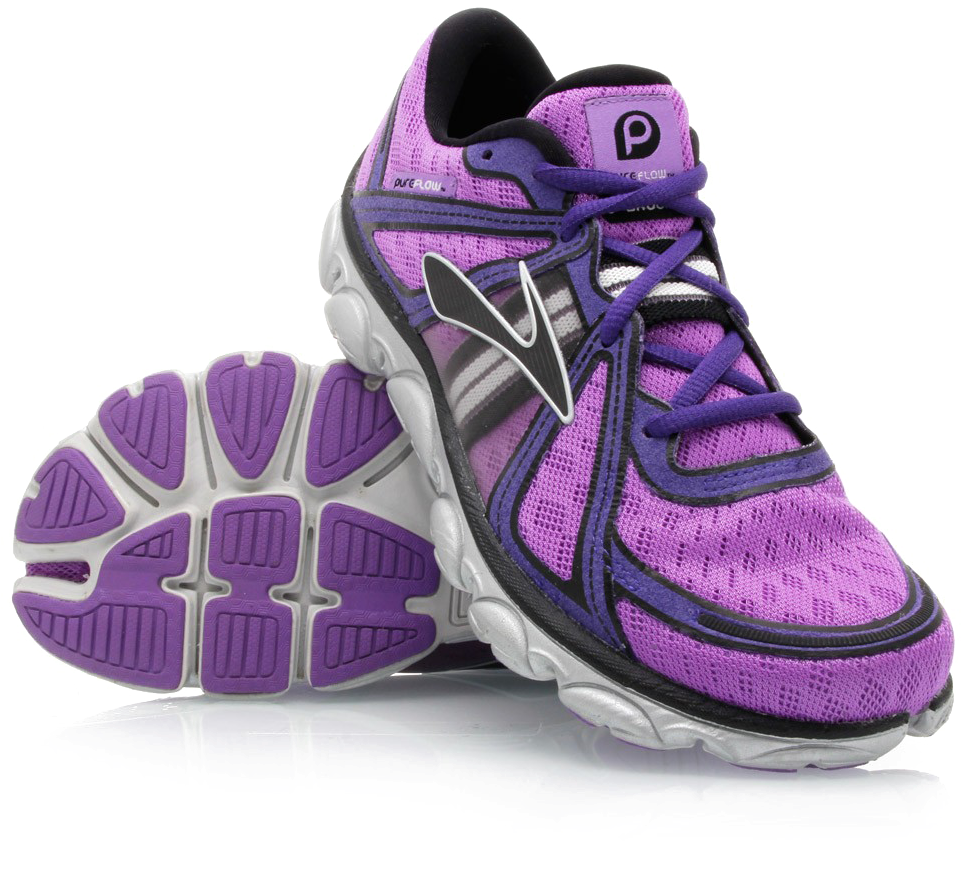 Purple Running Shoe Side View PNG Image