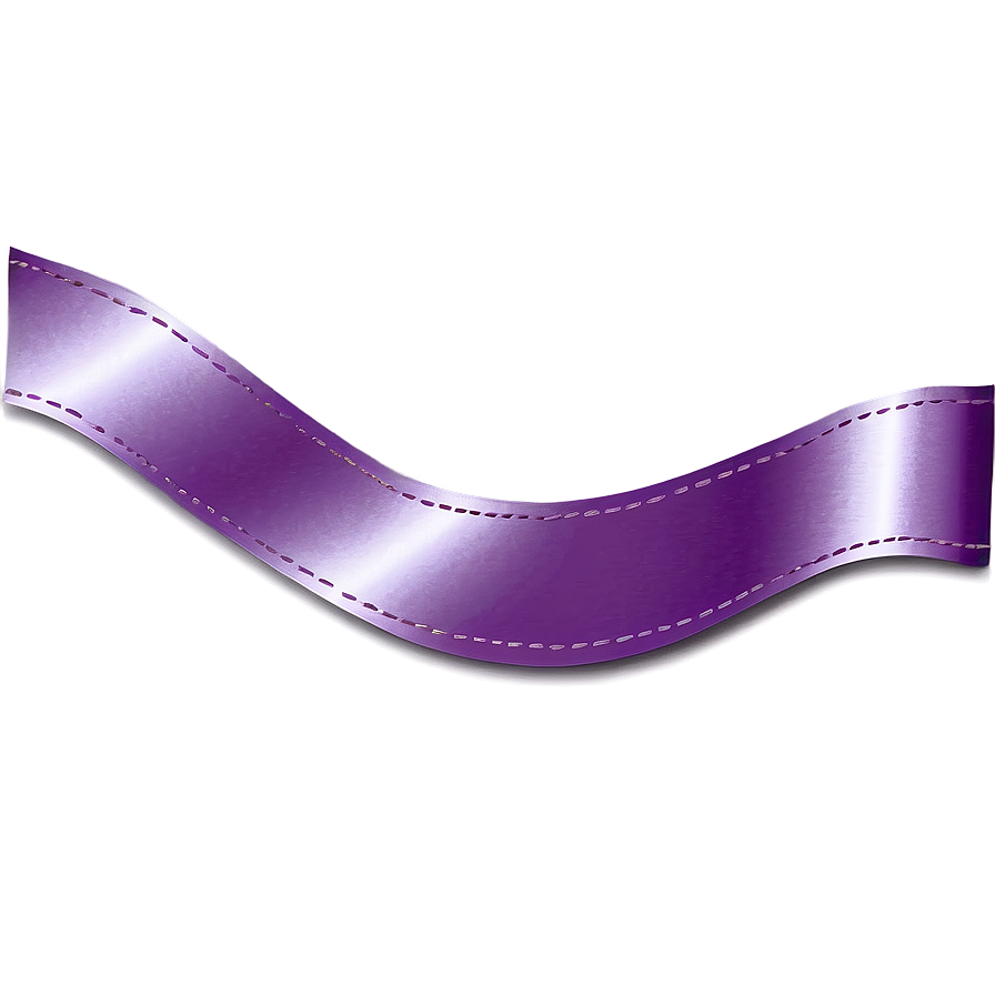 Purple Satin Ribbon Border Png 06262024 PNG Image