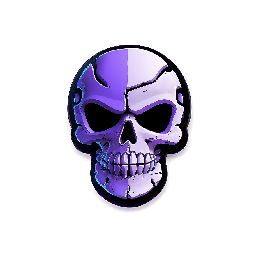 Purple Skull Trooper Fortnite Emblem Png Heu30 PNG Image