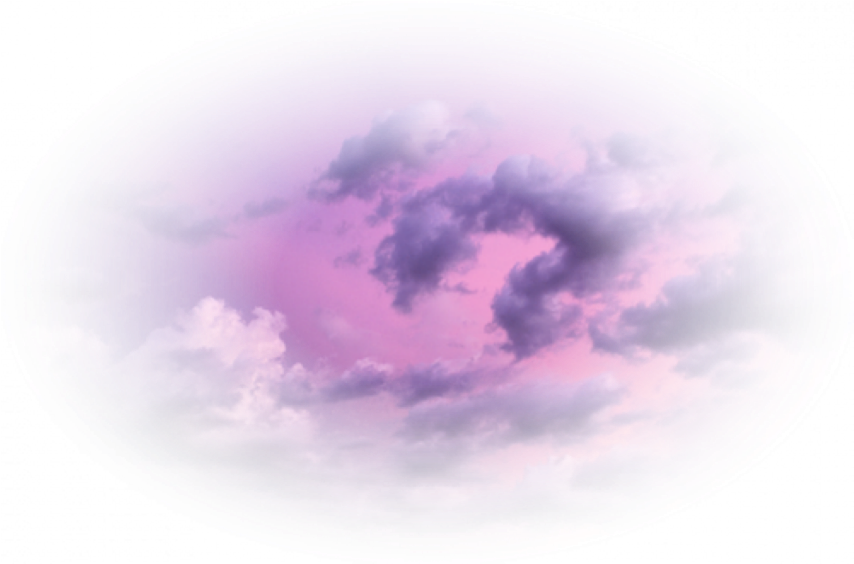 Purple Sky Fisheye Cloudscape PNG Image