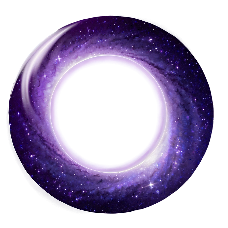 Purple Space Galaxy Border Png Asp PNG Image