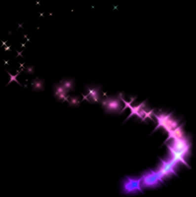 Purple Sparkle Trail Abstract PNG Image