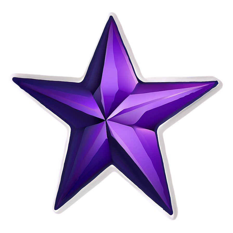 Purple Star Icon Png Dqc PNG Image