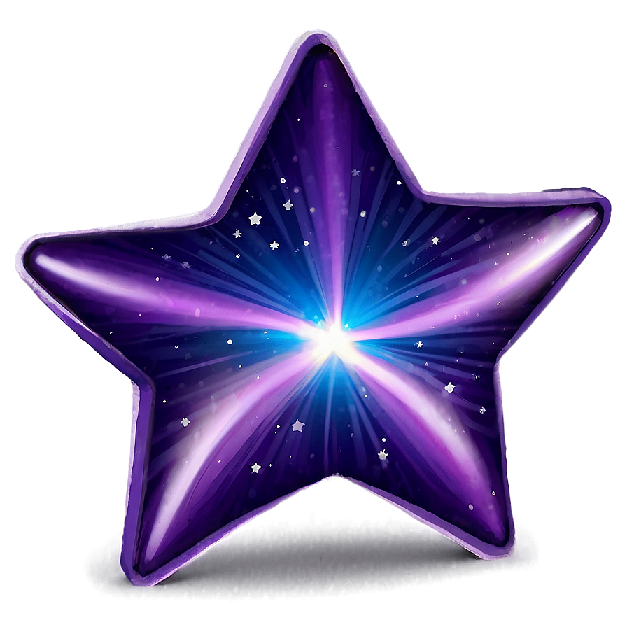 Purple Star Magic Png Uos PNG Image