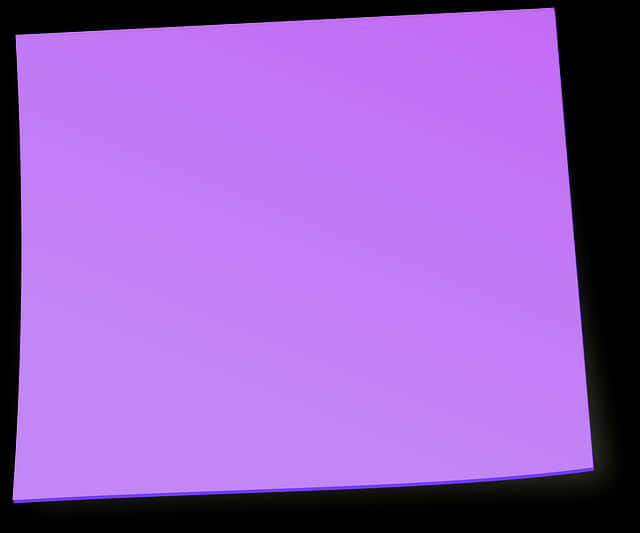 Purple Sticky Note Black Background PNG Image