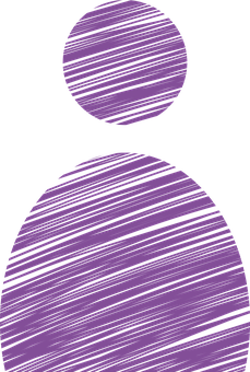 Purple Striped User Icon PNG Image