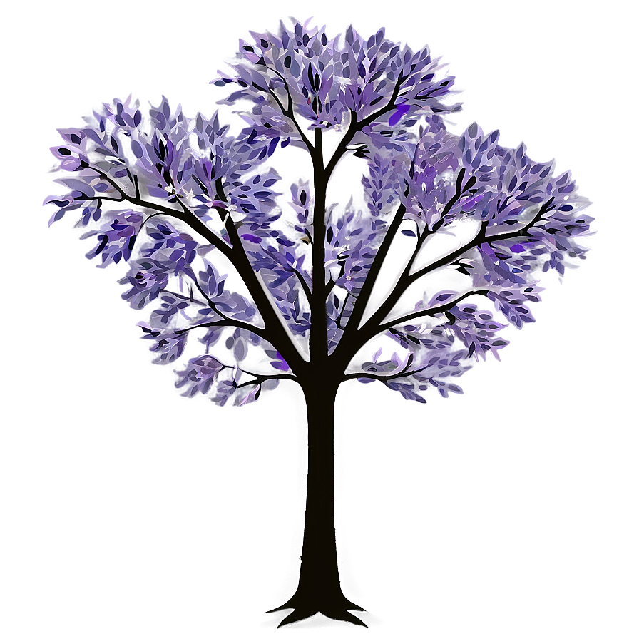 Purple Tree Png Egd PNG Image