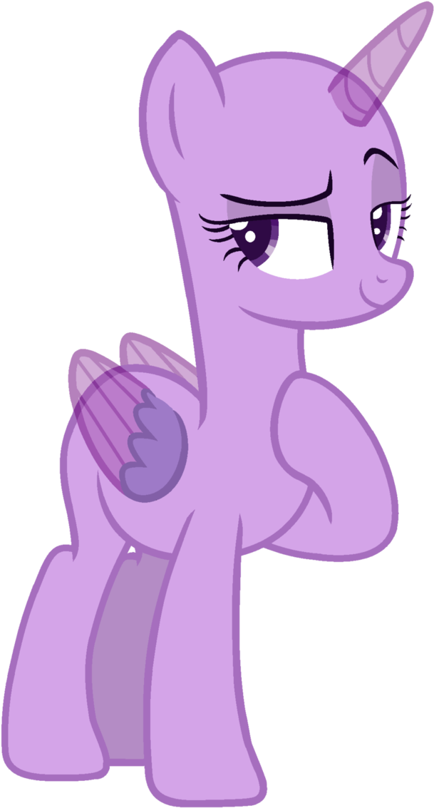 Purple Unicorn Cartoon Character PNG Image