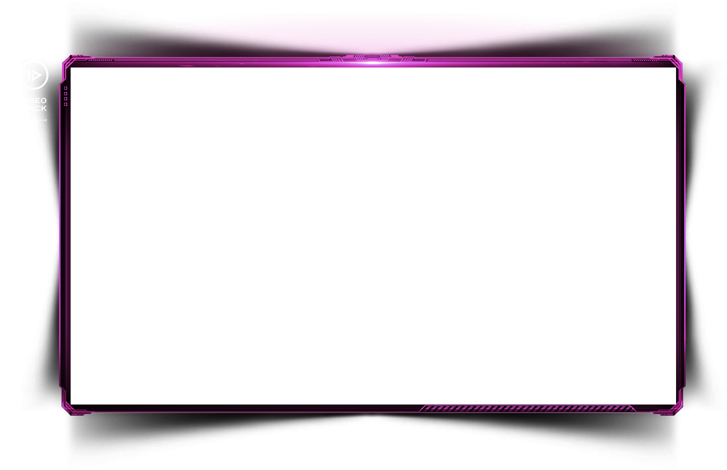 Purple Video Playback Frame PNG Image