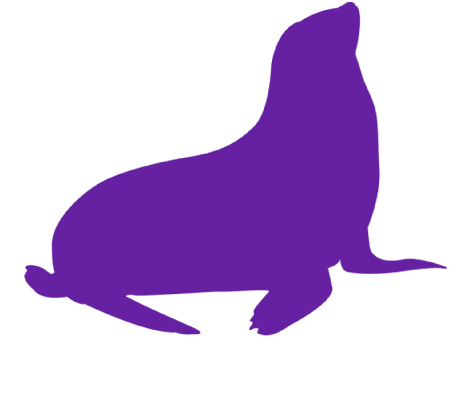 Purple Walrus Logo PNG Image