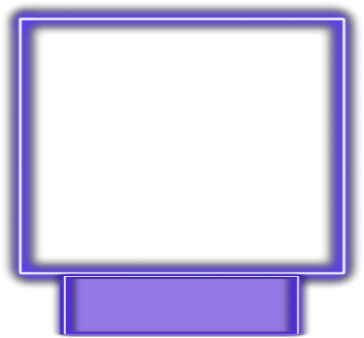 Purple Webcam Overlay Frame PNG Image