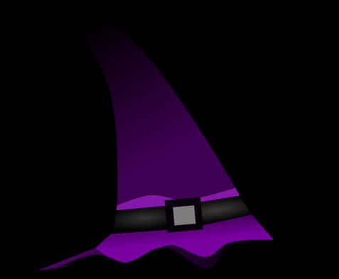 Purple Witch Hat Illustration PNG Image