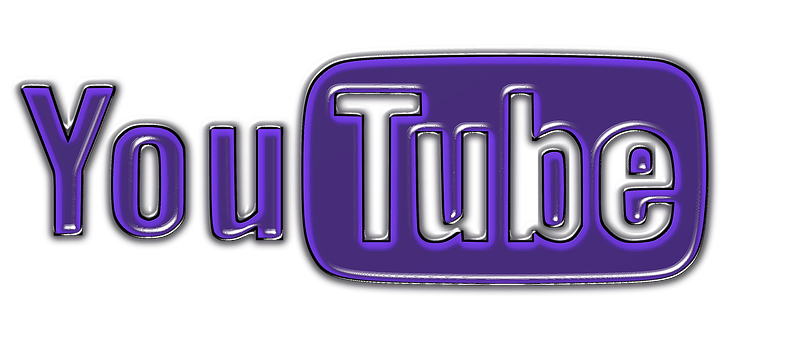 Purple You Tube Logo Design PNG Image