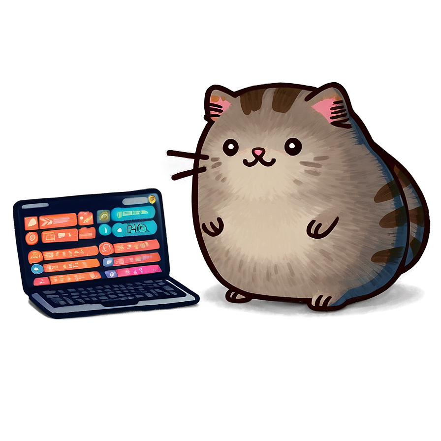 Pusheen As A Detective Png 06112024 PNG Image