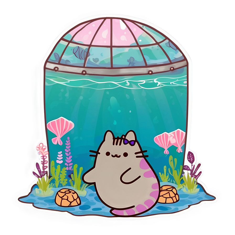 Pusheen Mermaid Adventure Png 06112024 PNG Image