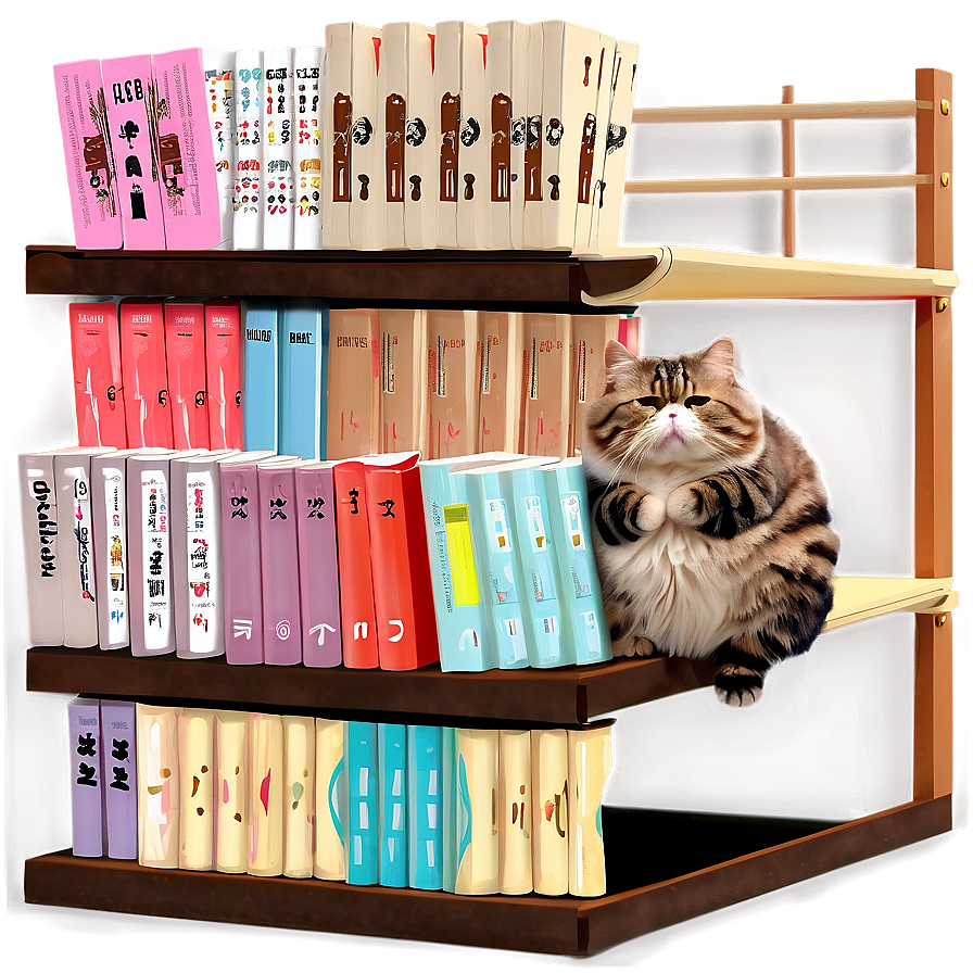 Pusheen Reading Book Png 79 PNG Image