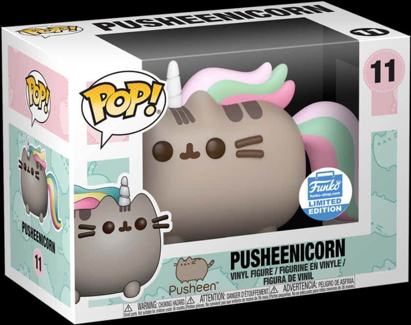 Pusheenicorn Funko Pop Limited Edition PNG Image