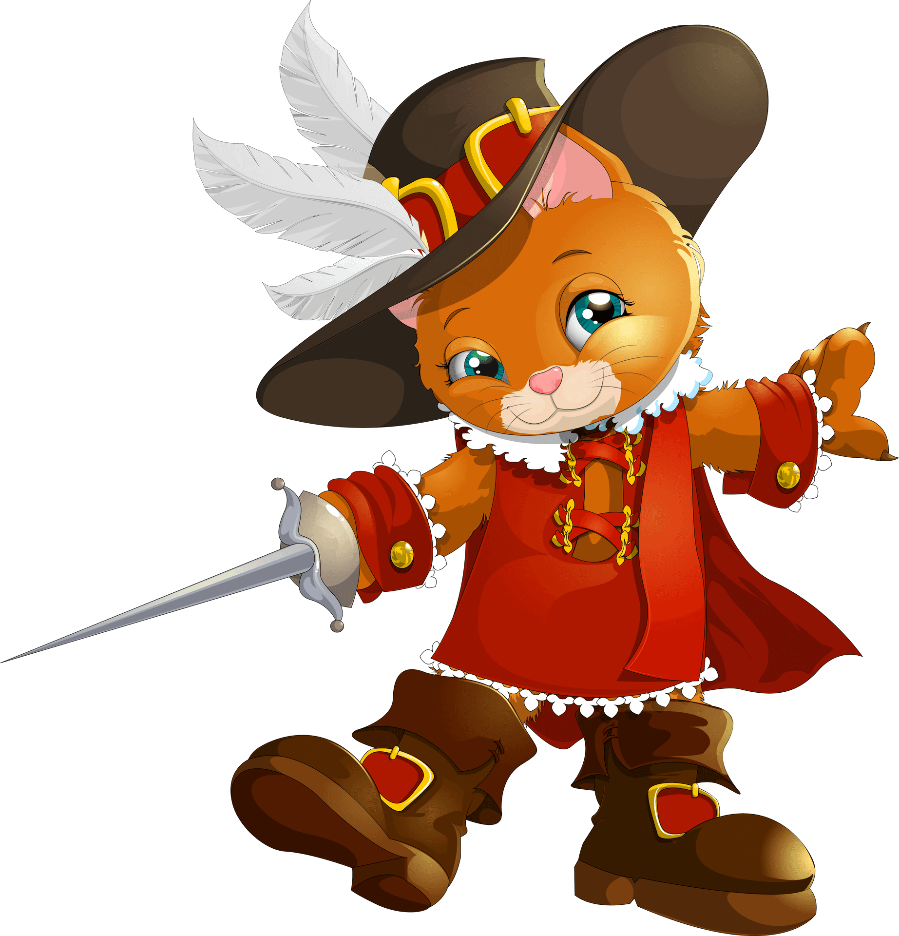 Puss In Boots Character Illustration PNG Image